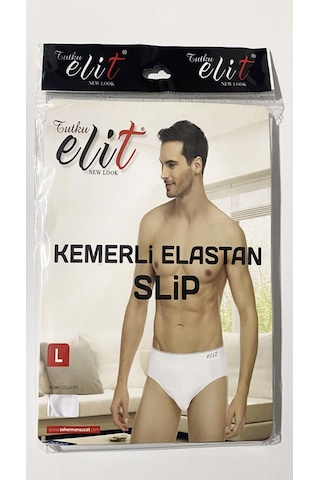 Tutku Elit Erkek Likralı İnce Bel Kemerli Slip Külot 1351 - 3 Adet