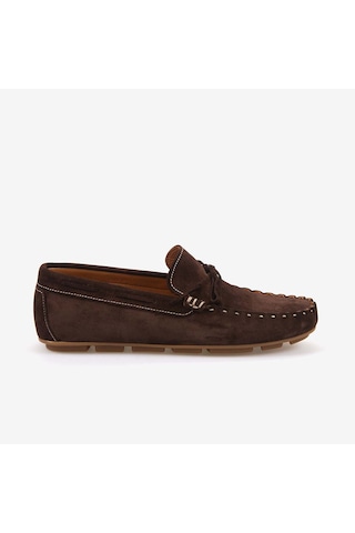 Kemal Tanca Erkek Kauçuk Tabanlı Süet Loafer A9407 Kahverengi