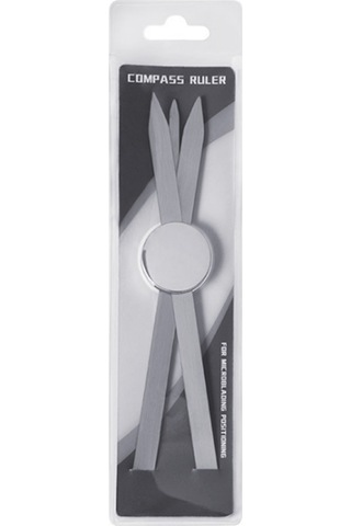 Gajeena Paslanmaz Çelik Kaş Şekillendirme Cetveli - Hassas Ölçüm Ve Kalıcı Makyaj İçin