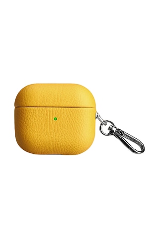 Piili Apple Uyumlu AirPods 3. Nesil Leather Case Kulaklık Kılıfı Sarı Piili Apple Uyumlu AirPods 3. Nesil Leather Case Kulaklık Kılıfı Sarı