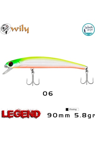 Wily Legend 90f 9cm 5.8gr No:06 Maket Balık