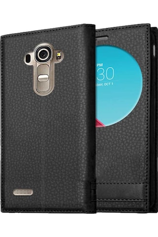 Lg G4 Uyumlu Pencereli Kapaklı Magnum Kılıf