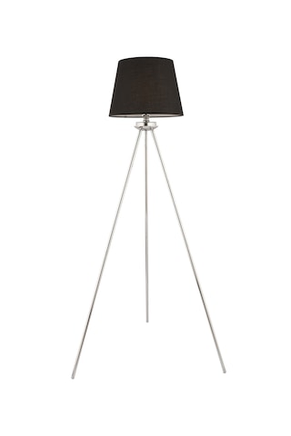 Epona Siyah Şapkalı Krom Modern Dekoratif Salon Lambader