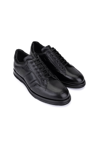Giampiero Nicola Erkek Hakiki Deri Siyah Casual Ayakkabı 664 B43688a Erk Ayk Sk25-26 Nero Siyah