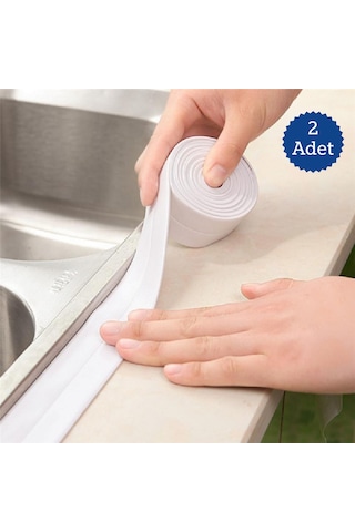 Su Sızdırmaz Geçirmez Bant Lavabo Küvet Kenar Bandı 2 Adet