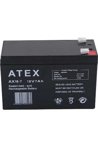 Atex Ax12-7 12v 7ah Akü