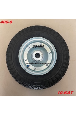 Bls 400-8 Havalı Teker Ağır Yük Taşıma Tekeri 600kg Havalı Tekerlek 10 Kat Mil Çapı 30mm
