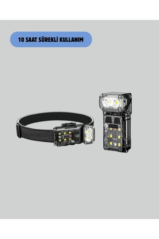 3 Fonksiyonlu Led Far El Feneri Çalışma Lambası Uzun Pil Ömürlü Yeni Nesil St