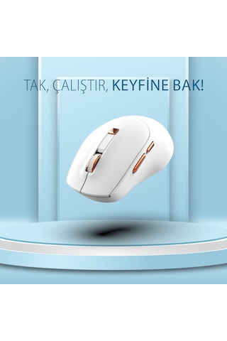 Iwm-244r 2.4ghz Kablosuz Optik Mouse Ergonomik Tasarım, Sessiz