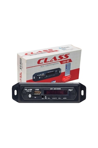 Araç Oto Teyp Mikrofonlu Bluetoothlu Mp3 Çevirici Class Usb 402