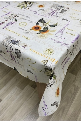 Muşamba Masa Örtüsü Astarlı Lavender