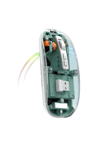Şeffaf Tasarımlı Bluetooth Kablosuz Mouse Pilli Kullanım Yeni Nesil Diğer