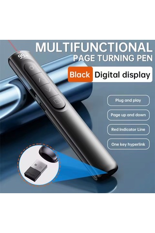 Global S12 Pointer Dijital Led Ekran Şarj Edilebilir Lazer Sunum Kalemi