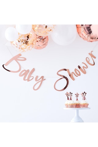 Baby Shower Asılan Süs - Rose Gold 0 - 99