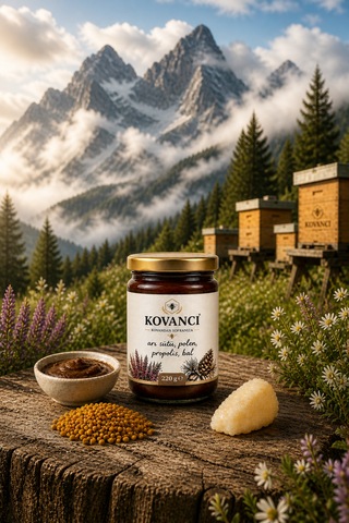 Arı Sütü Polen Propolis Bal Karışımı 220 G- Katkısız