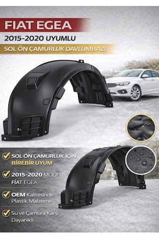 Fiat Egea 2015 2020 Model Uyumlu Sol Ön Çamurluk Davlumbazı