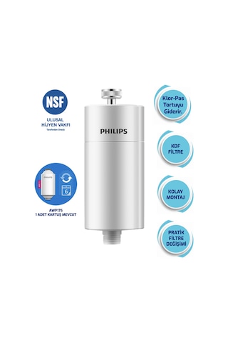 Philips Duş Filtresi Cilt ve Saç Dostu Awp1775wh Fildişi