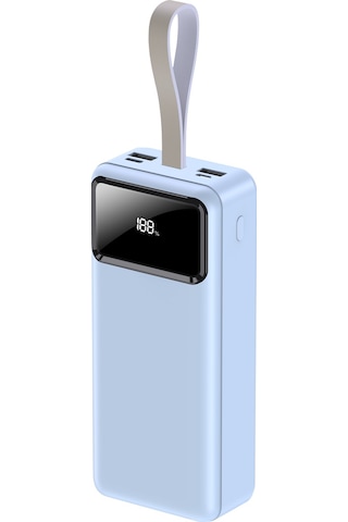 Ix-pb028 30.000 Mah Dijital Göstergeli Powerbank Taşınabilir Şarj Cihazı - Beyaz