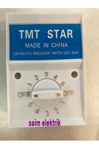 Tavan Vantilatörü 5 Hız Kademeli Anahtar