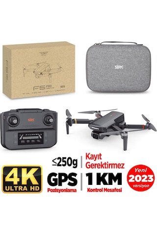 Sjrc F5s Pro 4k Kameralı Drone Seti+1km Menzil+30 Dakika Uçuş Süresi+çanta+takip Modu