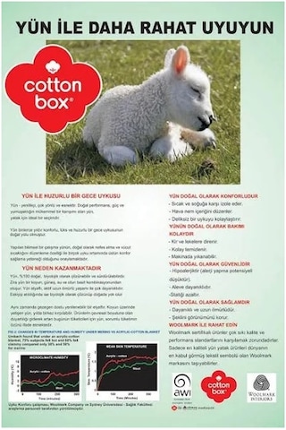 Cotton Box Bebek Yün Yastık (35X45)