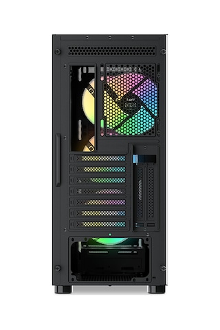 Sama S40bk Black, H700bk 700w, 80 Plus, Tempered Glass Panel, Mesh Ön Panel, Type-c, 4x120mm Argb Fa