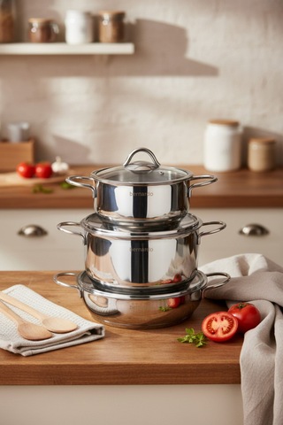 Bernardo Kayra 12 Parça Çelik Set Inox