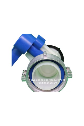 Skycity Ibc Tankı İçin Alüminyum Dn50 Kelepçe Valfi - 75mm Çıkış, Asit/alkali Dayanıklı, Kol Operasyonlu Su Haneyi