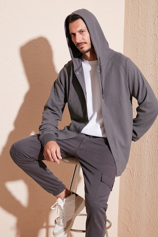 Buratti Pamuklu Kapüşonlu Relaxed Fit Erkek Gömlek 5905468 Antrasit