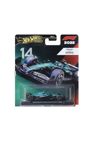 Hot Wheels F1 Aston Martin Aramco Formula One Team 14 Yeşil