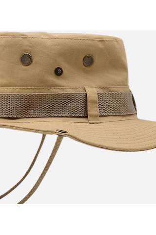 Külah Camel Outdoor Şapka Uv Korumalı Bucket Safari Şapkası - Camel