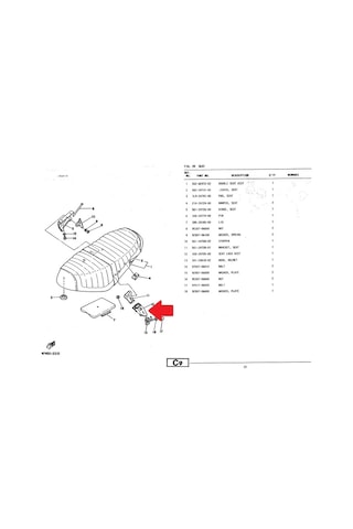 Yamaha Chappy Sele Kilidi 1K8-24705-00