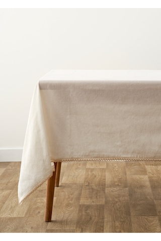 Bella Maison Eloni Kopanakili Masa Örtüsü Ekru 150x250 Cm Ekru