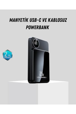 Yamanhobi Manyetik Güç Bankası 15w Kablosuz 20w Pd Hızlı Şarj