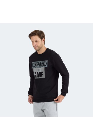 Slazenger RUBIO Erkek Sweatshirt Siyah