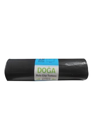 Ecoplast Jumbo Boy Siyah Çöp Torbası Poşeti - 300 G - 90 Litre - 80 x 110 CM / 10 Adetlik 3 Rulo