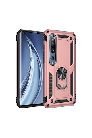 Rba Aksesuar Mi Note 10 Lite Kılıf Rba Vega Kapak - Rose Gold Altın