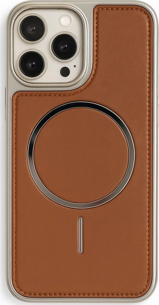 Neomag Case Iphone 15 Taba Manyetik Özellikli Deri Kılıf Taba