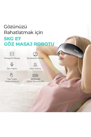 SKG E7-en Taşınabilir Akıllı Göz Masaj Aleti, Geleneksel Shiatsu Masaj Terapisi