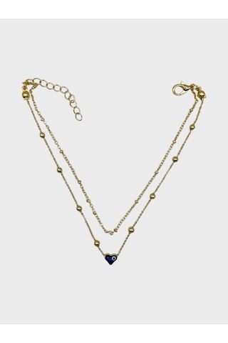 Arnes Jewelry Çelik Nazar Boncuklu Halhal Ar587nes Gold
