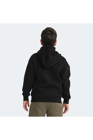 Slazenger LENE Çocuk Kapüşonlu Cepli Siyah Sweatshirt