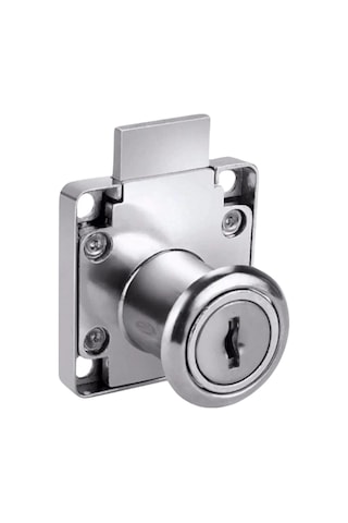 Kare Çekmece Kilidi Anahtarlı Dolap Mobilya Kilidi Kare 2 Adet Krom