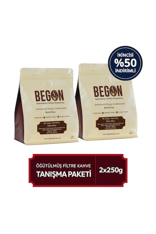 Begon Kahve Nord Kivu Nitelikli Filtre Kahve Öğütülmüş 2 x 250 G