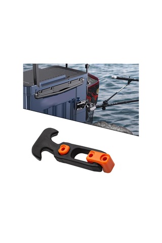 Dolıty T Saplı Kilit Elastik Alet Kutusu Tokası Motor 47mmx160mm Siyah Ve Turuncu Çok Renkli