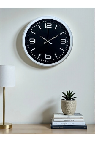 Prime White 40 Cm Metal Modern Duvar Saati Çok Renkli