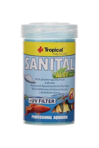 Tropical Sanital +alovera 100ml Akvaryum Tuzu