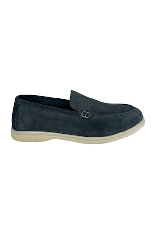 Kemal Tanca 852 661 Erkek Hakiki Deri Loafer Ayakkabı Mavi