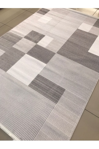 Merinos Halı Vista 76594 095 Serisi Triko Akrilik Salon Oturma Yatak Odası Halısı Gri