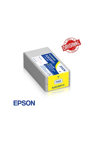 Epson Colorworks Tm C3500 Kartuş Yellow Sjıc22P Y C3