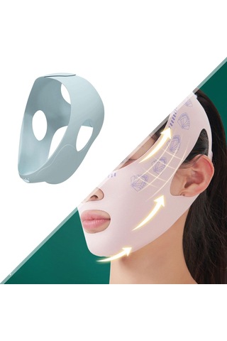 Homyl Buz Baş Sarma Evrensel Rahat Silikon Yüz Paketi Çene Için MAvi